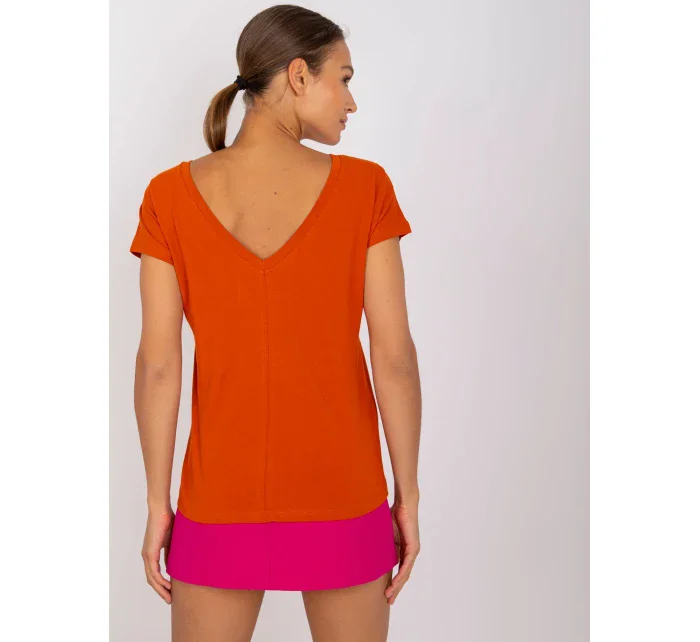 Tričko RV TS 4662.39P tmavo oranžové