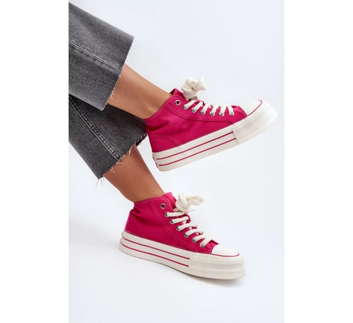 Dámské Tenisky na platformě Fuchsia Aineri Dámské Tenisky na platformě Fuchsia Aineri