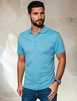 Modrá pánska polokošeľa FashionStreet PX0552