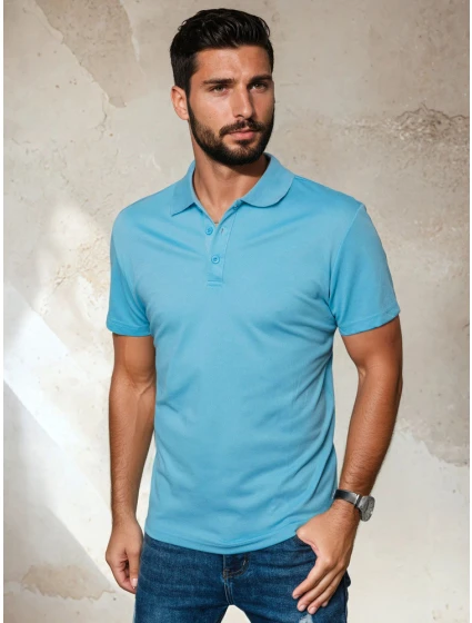 Pánské modré polo tričko Dstreet model 21967821 - FashionStreet