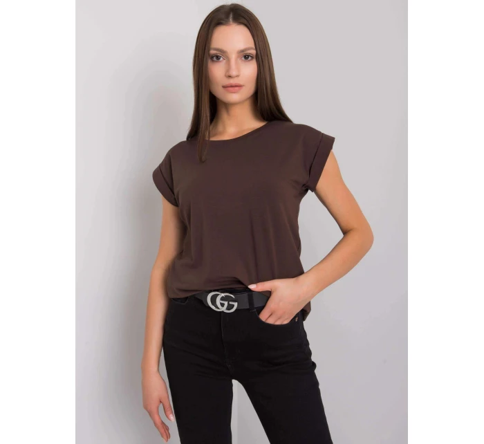 tshirt z  Feel Good ciemny brązowy model 21781317 - Factory Price