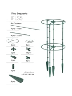 PODPERY PRE RASTLINY FLOO PODPERY ROZMERY 25 A 35 CM ZELENÁ LESNÁ ZELENÁ PODPERY PRE RASTLINY FLOO PODPERY ROZMERY 25 A 35 CM ZELENÁ LESNÁ ZELENÁ
