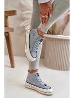 Zateplené Dámské Tenisky Na Platformě Eko Kůže Big Star model 21669567 Modré - Big Star Shoes