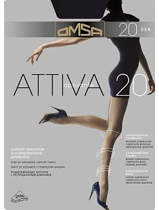 Dámske pančuchové nohavice Attiva 20 den - Omsa