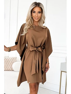 Dámské šaty SOFIA model 22384863 cappuccino - numoco