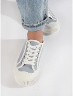 Zajímavé modré tenisky dámské bez podpatku Zajímavé modré tenisky dámské bez podpatku