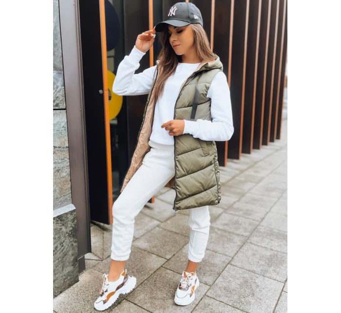 Dámská zelená oboustranná vesta Dstreet model 21970075 - FashionStreet