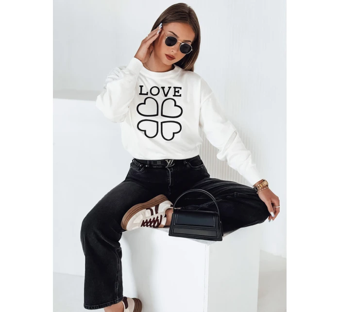 Dámský svetr Love bílý Dstreet model 21981552 - FashionStreet Dámský svetr Love bílý Dstreet model 21981552 - FashionStreet