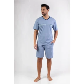 Regina 476 cr/r M-XL W25 pánske pyžamo