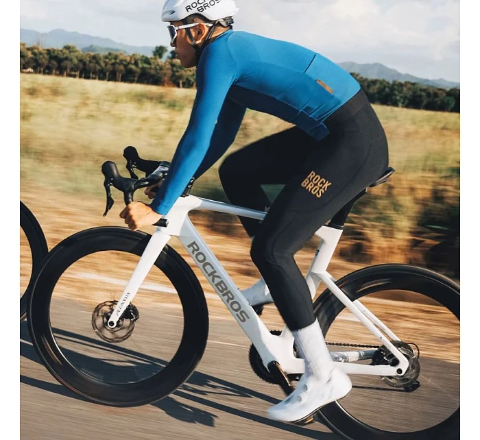 model 22114181 dlouhé fleecové cyklistické kalhoty se šlemi Velikost M černé - Rockbros