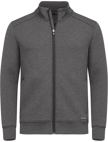 Cutter & Buck Pemberton Cardigan Full Zip Men Pánsky kardigán 68.8426 antracitová melírovaná farba Cutter & Buck Pemberton Cardigan Full Zip Men Pánsky kardigán 68.8426 antracitová melírovaná farba