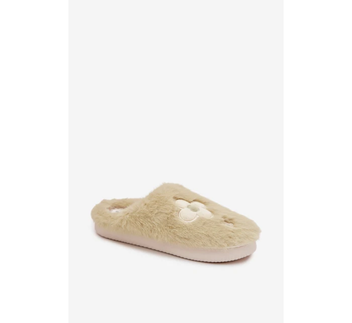 papuče s květinami pistáciové model 21772534 - Boto papuče s květinami pistáciové model 21772534 - Boto