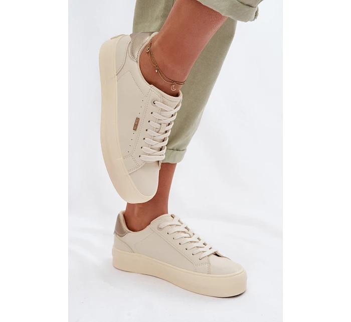 Sneakers na platformě Big Star model 22042659 Béžové - Big Star Shoes Sneakers na platformě Big Star model 22042659 Béžové - Big Star Shoes