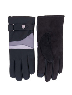 Yoclub Pánske rukavice RS-081/5P/MAN/001 Black