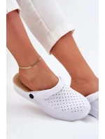 Dámske penové dreváky Faylina - biele