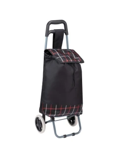 NÁKUPNÝ VOZÍK NA KOLIESKACH S RÁMOM 31L ČIERNY