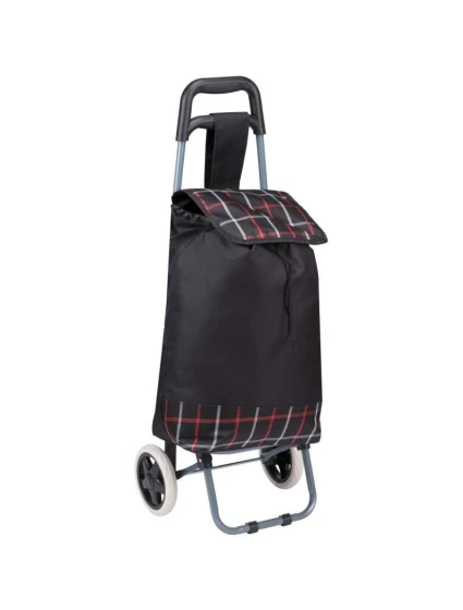 NÁKUPNÝ VOZÍK NA KOLIESKACH S RÁMOM 31L ČIERNY NÁKUPNÝ VOZÍK NA KOLIESKACH S RÁMOM 31L ČIERNY