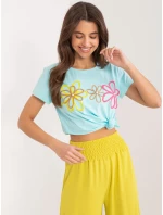 T shirt RV TS model 19768838 mietowy - FPrice T shirt RV TS model 19768838 mietowy - FPrice