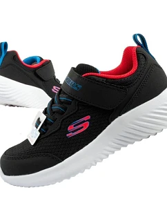 Detská športová obuv Skechers Bounder na suchý zips Lightweight Fashion Black