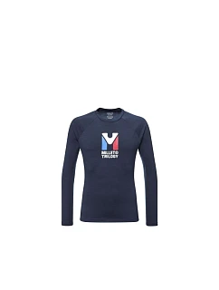 Pánské tričko MILLET Trilogy Wool Ts Ls M, tmavě modré