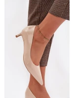 Lakované lodičky na nízkém podpatku Béžové Girela Lakované lodičky na nízkém podpatku Béžové Girela