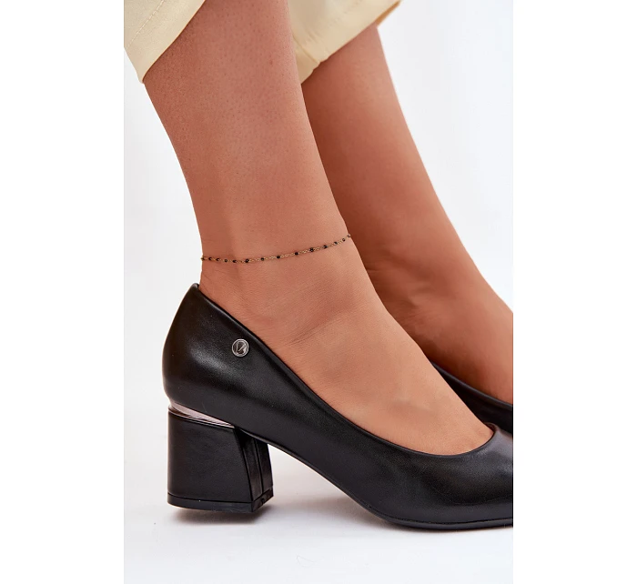 Lodičky na podpatku Vinceza 62292 Černé