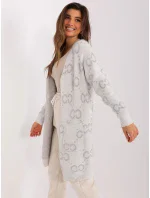 Sweter AT SW jasny szary model 19040758 - FPrice Sweter AT SW jasny szary model 19040758 - FPrice