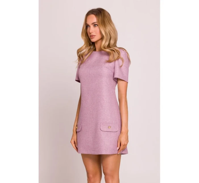 Mini šaty áčkového střihu model 20970828 - Moe