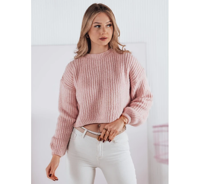 Dámsky oversize sveter BILLIS pink FashionStreet MY2283