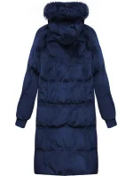 ZIMOWA KURTKA DAMSKA Z KAPTUREM GRANATOWA model 21242212 - Libland