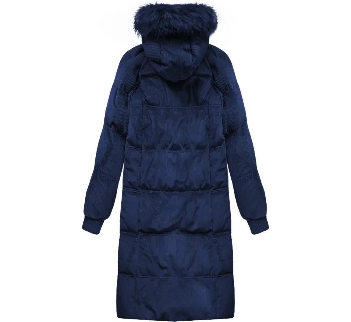 ZIMOWA KURTKA DAMSKA Z KAPTUREM GRANATOWA model 21242212 - Libland
