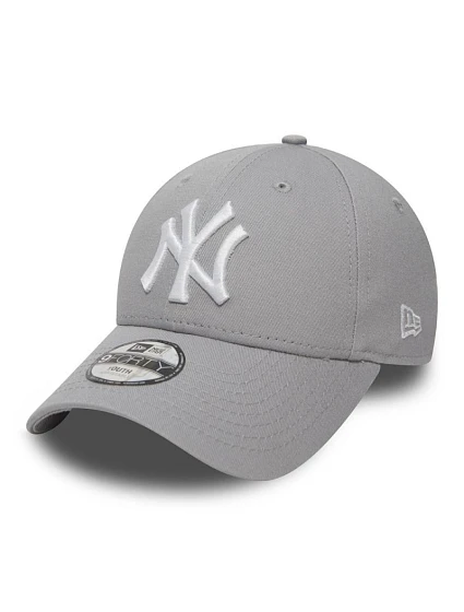 Detská čiapka s kšiltom New Era 9FORTY MLB NY New York Yankees Essential Grey – 10879075