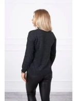 Polovičný sveter s rolákom grafitový Polovičný sveter s rolákom grafitový