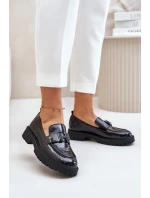 Lakované Dámské Mokasíny model 21671936 Černé - VINCEZA