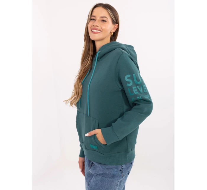 Mikina D10600BI02690A7NO morská farba