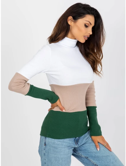 Blúzka RV BZ 8465 1.25P bielo-béžová Blúzka RV BZ 8465 1.25P bielo-béžová