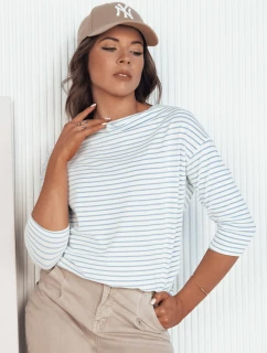 Dámska pruhovaná blúzka APRICALE white FashionStreet RY2642