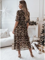 Jedna velikost midi hnědé šaty Dstreet model 21982082 - FashionStreet