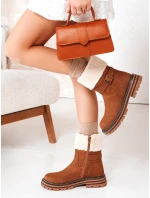 Dámské zateplené velbloudí boty Dstreet model 21993807 - FashionStreet Dámské zateplené velbloudí boty Dstreet model 21993807 - FashionStreet