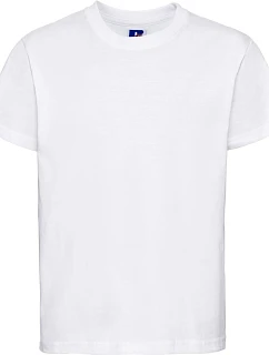 Russell Athletic 180B Detské tričko z hrubej bavlny „Authentic“ 10.180B biele