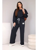 Dámsky set maslová mikina + nohavice modrá