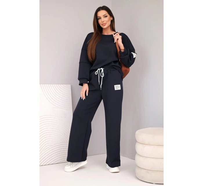 Dámsky set maslová mikina + nohavice modrá