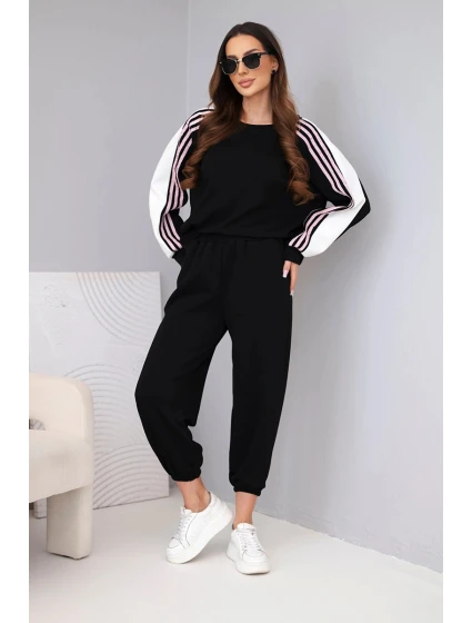 Dámsky maslový set s elastickým lemom čierny Dámsky maslový set s elastickým lemom čierny