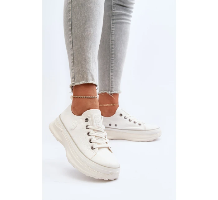 Dámské tenisky na masivní podrážce Big Star model 21653744 Bílé - Big Star Shoes