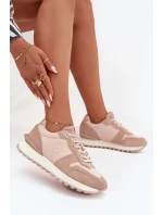 Dámské Kožené Tenisky Big Star model 21705814 HIPOLY SYSTEM Nude - Big Star Shoes