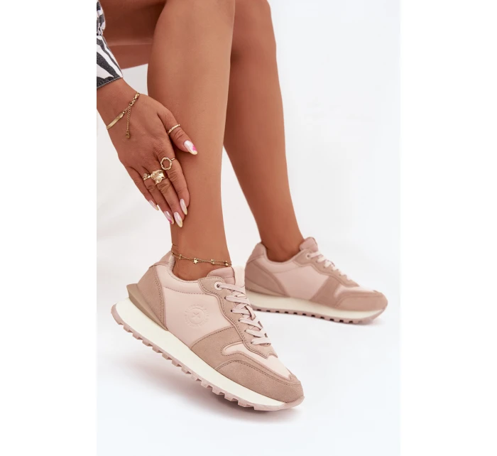 Dámské Kožené Tenisky Big Star model 21705814 HIPOLY SYSTEM Nude - Big Star Shoes