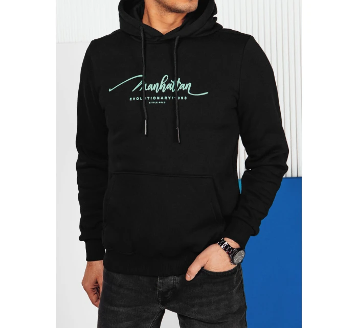 Pánská mikina s kapucí černá Dstreet model 21976060 - FashionStreet Pánská mikina s kapucí černá Dstreet model 21976060 - FashionStreet