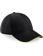 B 20 6 panelová sandwich kšiltovka black/lime green model 22481330 - Beechfield B 20 6 panelová sandwich kšiltovka black/lime green model 22481330 - Beechfield