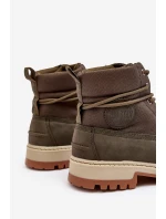 Męskie Botki Trapery Memory Foam Khaki Big Star KK174205