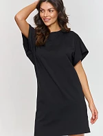 Denné šaty M875 čierne - Makadamia